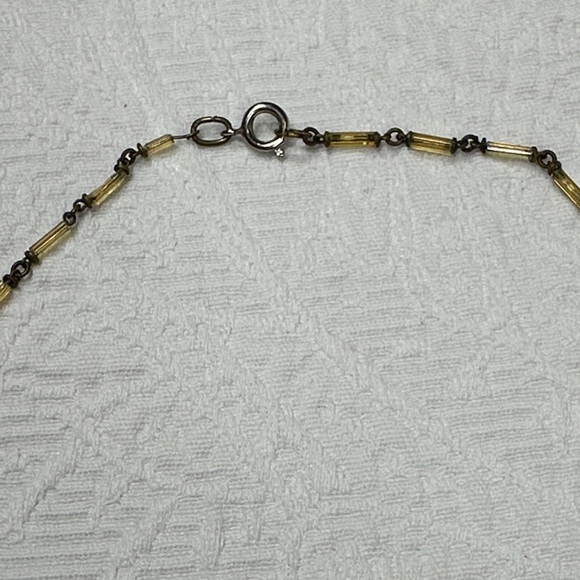 Vintage Amber-Colored Necklace - Picture 4 of 6